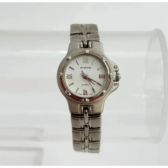 Silver Toned Rumours Brand Chain Link Unisex Analog Watch - WORKS - 41191 - Picture 2 of 8